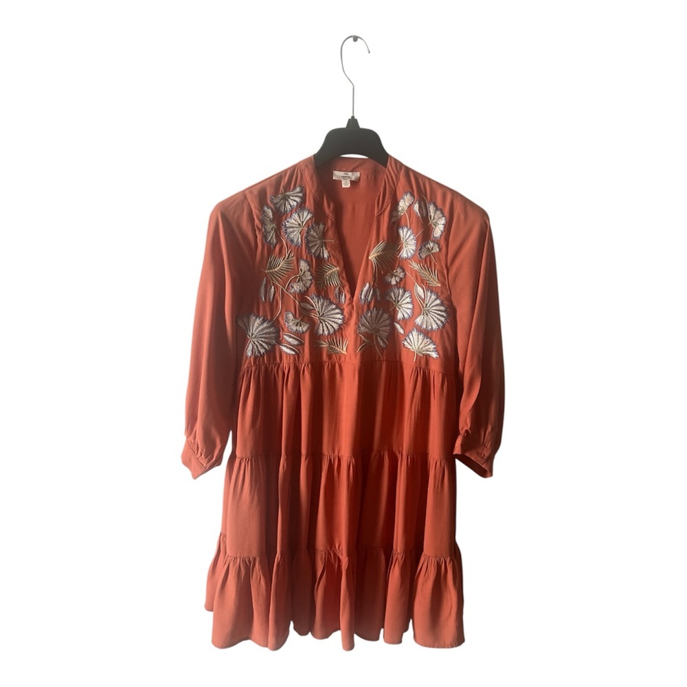 Entro Colorful Stylish‎ Coral Floral Dress, Size M - Picture 2 of 11
